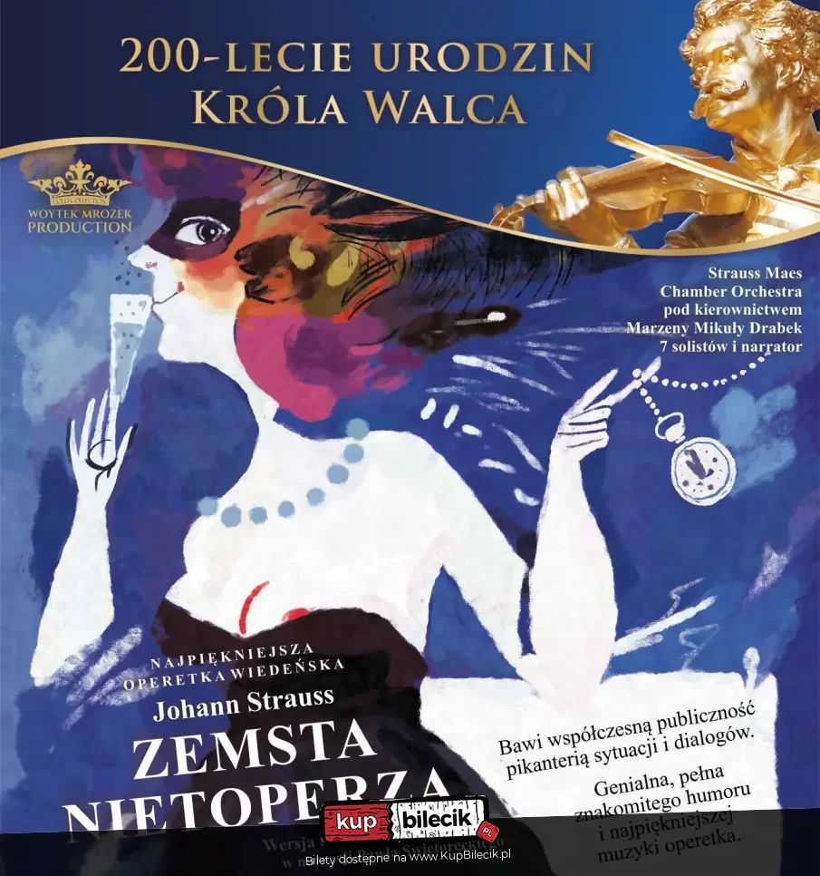 Johann Strauss Operetka Zemsta Nietoperza