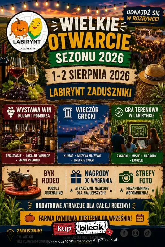 Wielkie otwarcie sezonu w Labiryncie Zaduszniki