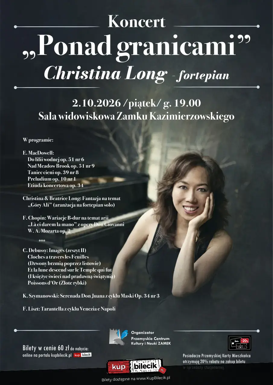 Koncert Ponad granicami - Christina Long (fortepian)