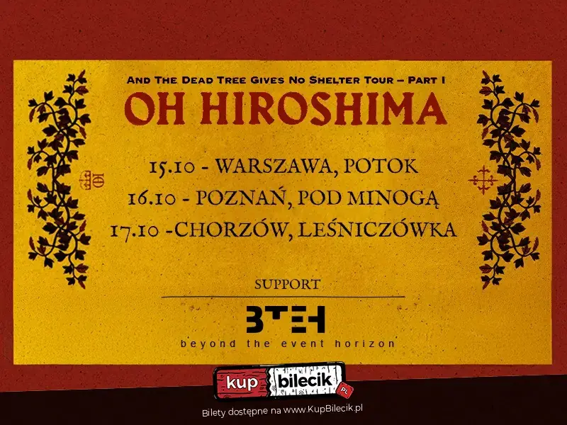 Oh Hiroshima (SE) | Chorzów 17.10 | + Beyond the Event Horizon (PL)