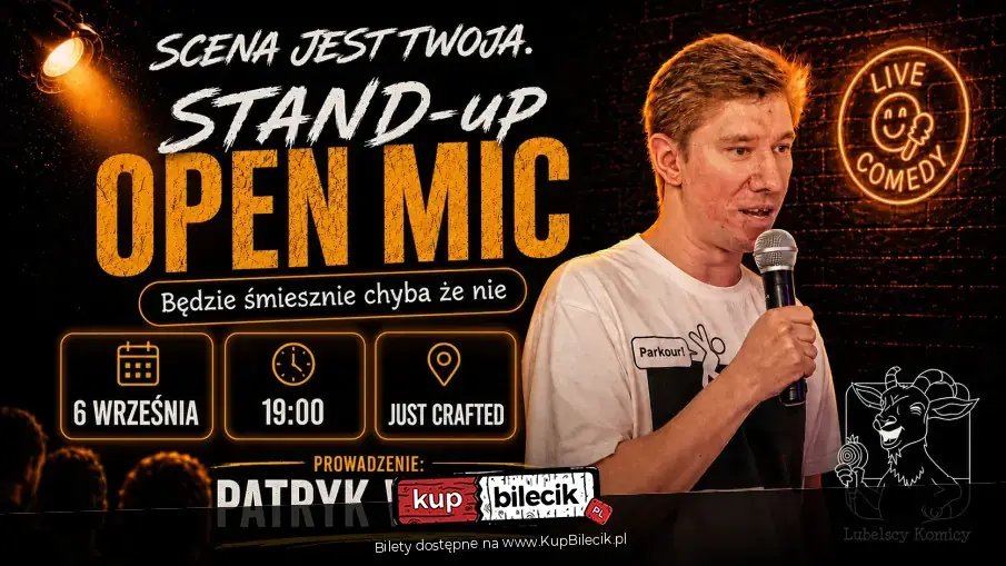 Stand-up Lublin: Open Mic & Patryk Wolski